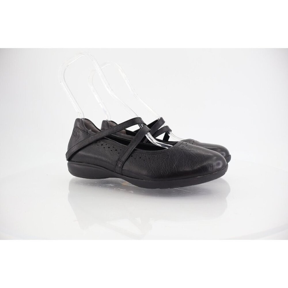 Aravon Jodi Mary Jane Women's 8.5 Black Leather Casual Low Top Comfort